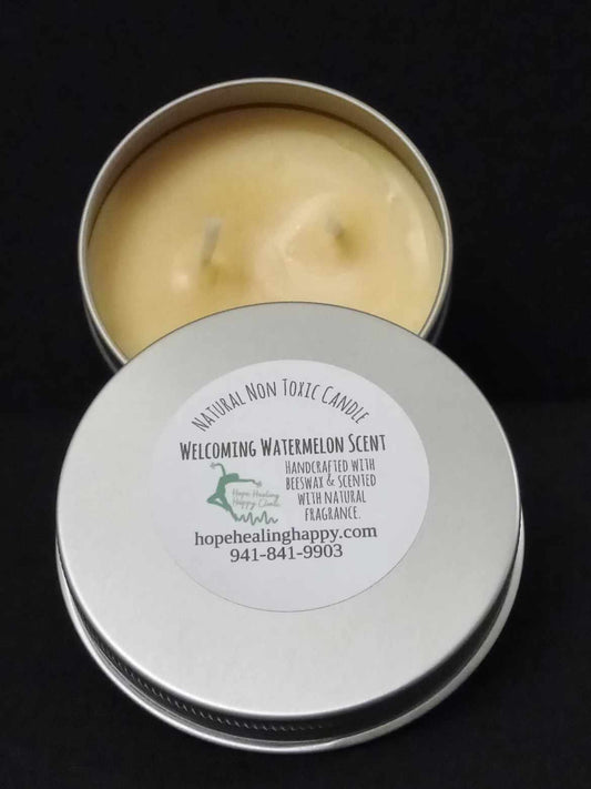 Natural, Non-Toxic Candle (Welcoming Watermelon Scent)